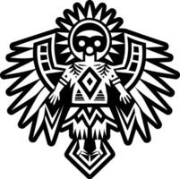 A solid style icon of totem cherokee symbol vector