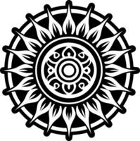 A filled style icon of sun circle symbol vector