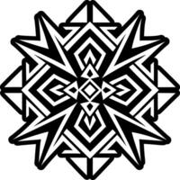 A glyph style icon of geometric shape symbol vector