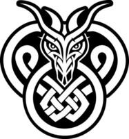 A solid style icon of animal rune symbol vector