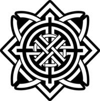 A solid style icon of mokosh symbol vector