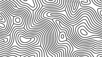 Abstract Black and White Contour Lines Pattern Background, Abstract Topographic Lines Background Design vector