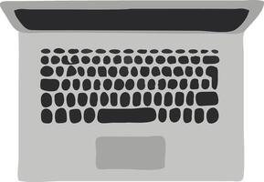Hand drawn flat style notebook vector