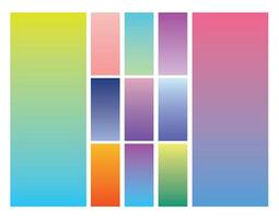 Mesmerizing Gradient Palette Perfect for Digital and Print vector
