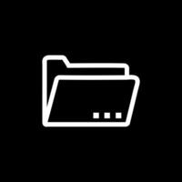 Minimalist File Folder Icon vector