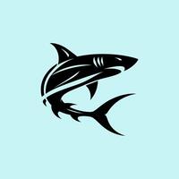 Tribal Shark Tattoo Design vector