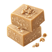 Exquisite Turkmen halva on display showcasing rich texture and flavor png