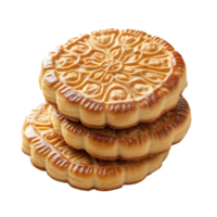 Delicious realistic Syrian barazek stacked on top of each other in a warm setting png