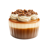 Isolated Estonian kama dish with layers of cream and nuts displayed artistically png
