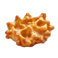 Croatian fritule dessert on a plain background highlighting its texture and shape png