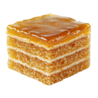 Isolated Latvian honey cake with layers of honey and cream suitable for any occasion png