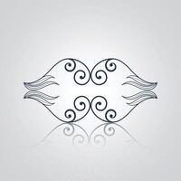 a seamless decorative design of patterns with a silver abstract background vector