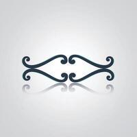 a seamless decorative design of calligraphy with a silver abstract background vector