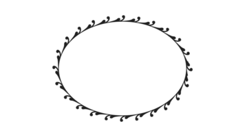 Semicircular decorative frame.Circular text holder design.Ornate design on transparent background png