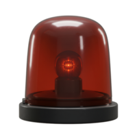 Emergency Beacon Red Flashing Light on Transparent Background - A Symbol of Alert and Warning png