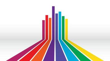 a rainbow colored abstract background vector