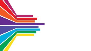 a rainbow colored bar graph on a white background vector