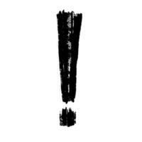 Doodle sketch style of Hand drawn exclamation point vector