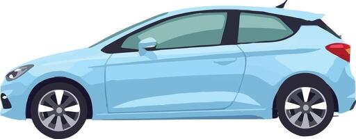 a blue car on a white background vector