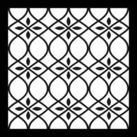 a black and white pattern with a circle in the center vector