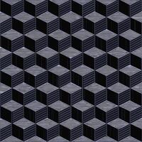 Abstract Geometric Pattern of Interlocking Cubes in Dark Shades of Blue and Black vector