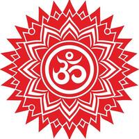 om symbol art vector