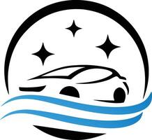 dynamic logo featuring a car. vector
