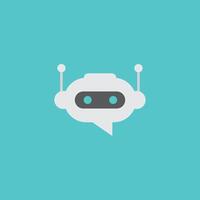 Robot icon. Bot sign design. Chatbot symbol concept. Voice support service bot. vector