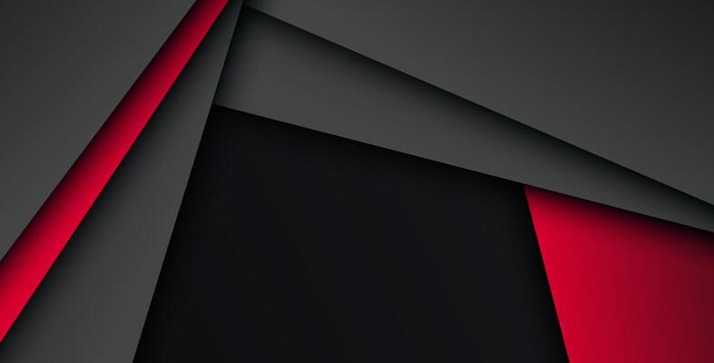 Red background overlap dimension gray illustration message board for text and message design.