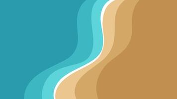 Abstract top view beach illustration background. Top view beach horizontal background with abstract design vector