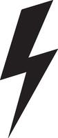 Lightning icon. Power energy and electricity theme. Isolated design. vector