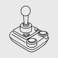 Retro Joystick Game Controller Illustration vector