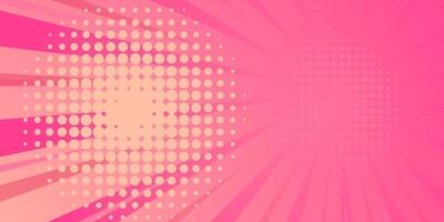 A pink background with dots and circles vector
