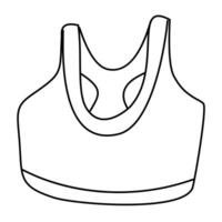 Doodle illustration top sportive. Isolated, on white background vector