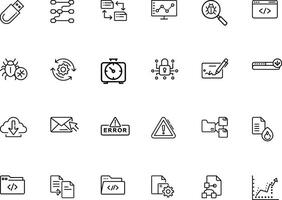 Digital Transformation Icons Bundle vector