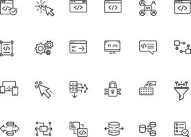 AI and Tech Innovation Icon Set vector
