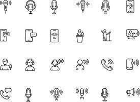 Expressive Speech Icons Set vector