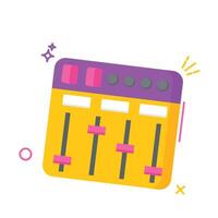 a musical instrument with a keyboard and a microphone vector