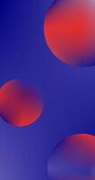 Gradient Abstract background with red and blue balls. illustration for your design vector