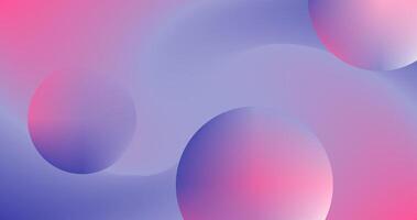 Pink Gradient Abstract background with multicolored balls. illustration for your design. vector