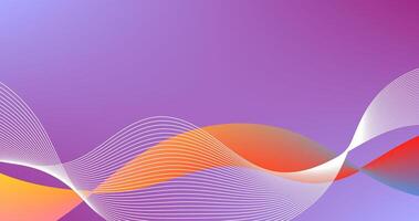 Gradient Purple Abstract background with wavy lines. Colorful gradient. illustration. vector