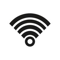 Wifi icon, free wifi sign isolated icon, mobile phone wi-fi network set, black wi-fi network linear icon vector