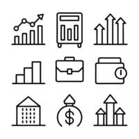 Comprehensive Set of Financial Icons for Business vector