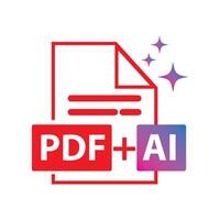 PDF file icon vector