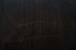 Wooden background with scratch texture on the surface. The background is in the grunge style. An overlay for your design with the ability to copy. photo