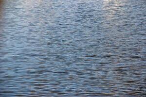 Water surface, river ripples or ocean with small waves, calm and close-up. Natural background. Abstract background. photo