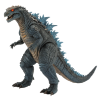 Powerful Godzilla Monster 3D Render of a Blue and Grey Kaiju png