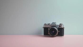 A Vintage Camera in a Dreamy, Artistic Setting. illustration photo