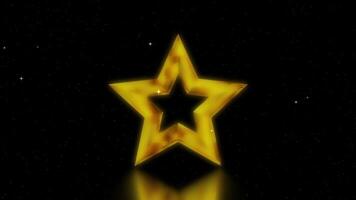 A simple pentagonal gold star with a gorgeous thick frame video