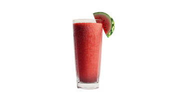 Refreshing Red Juice in a Glass with a Slice of Fruit Garnish png